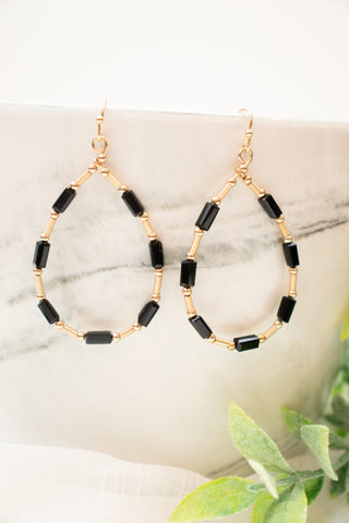 Beaded Teardrop Earrings