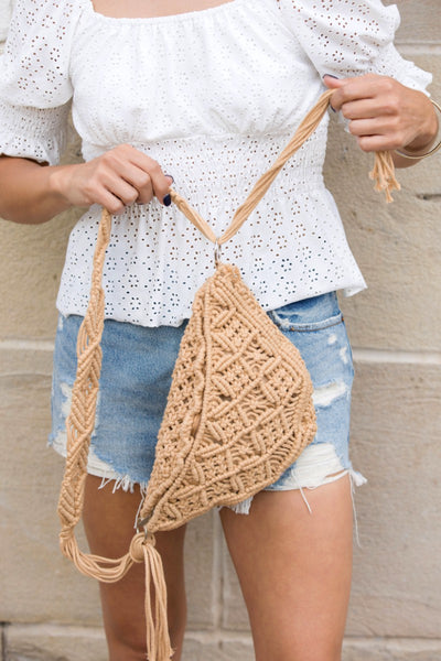 Willow Macrame Sling Bag